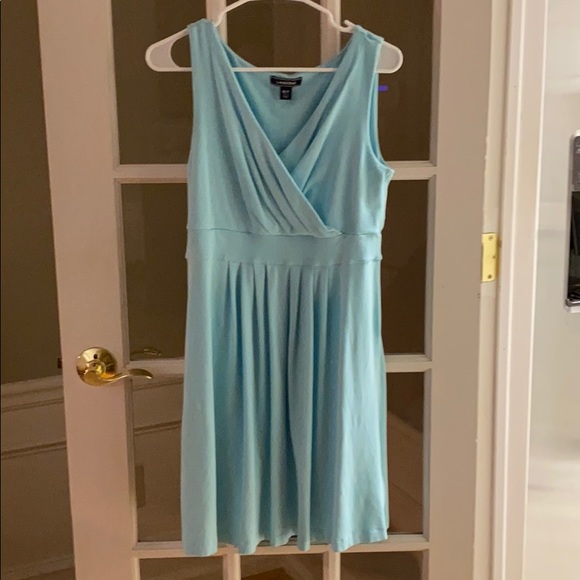 petite light blue dress